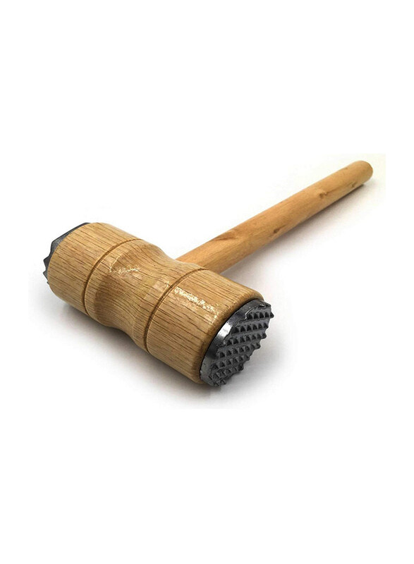 

Generic Meat Tenderizer Mallet with Wooden Handle, Brown