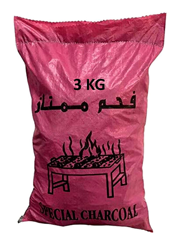 

Generic Mumtaz Hardwood Natural Charcoal, 3 Kg, Black