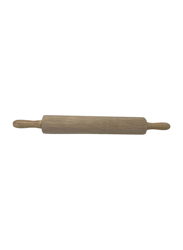 

Generic 14" Wooden Rolling Pin, Brown