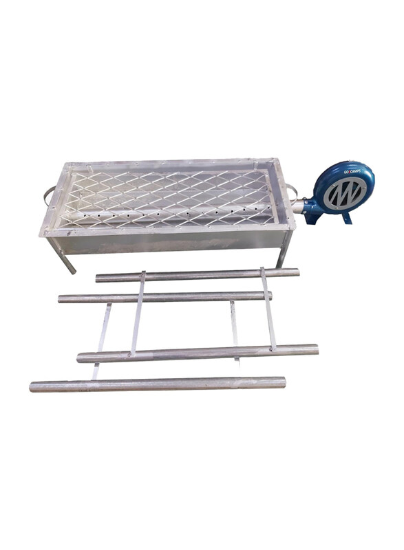 

Go2Camps Medium Al Saqer Galva BBQ Grill with Air Maker, Silver
