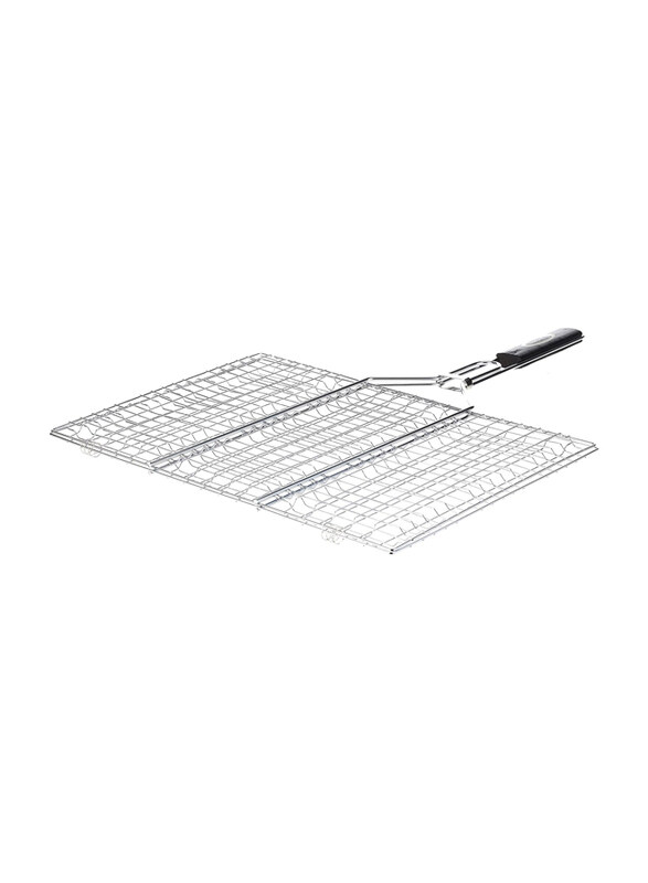 

Go2Camps Large BBQ Grill with Wooden Handle, Multicolour