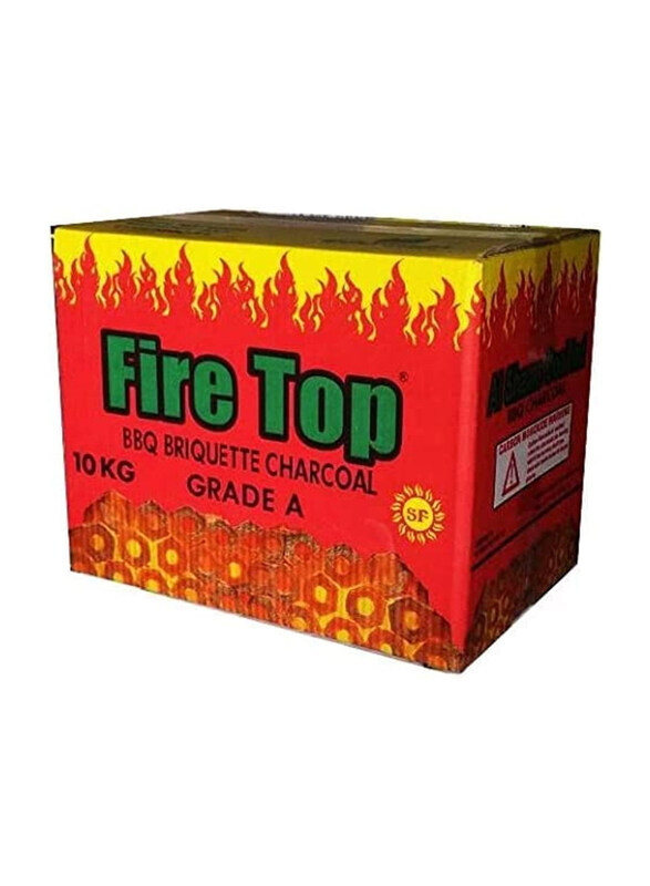 

Pamchal 10KG BC-10 Fire Top BBQ Long Hole Charcoal, Black