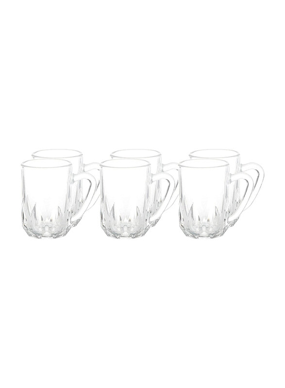 

Saqoware 235ml 6-Piece Set Glass Cups, Transparent