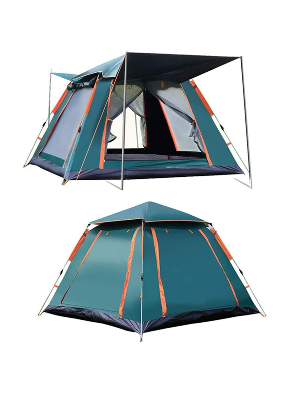 

Go2Camps 4-5 Person Instant Automatic Pop Up Dome Camping Tent, Multicolour