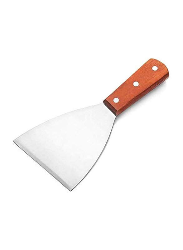 

Generic 8" x 4" Stainless Steel Grill Griddle Scraper for Teppanyaki, Multicolour