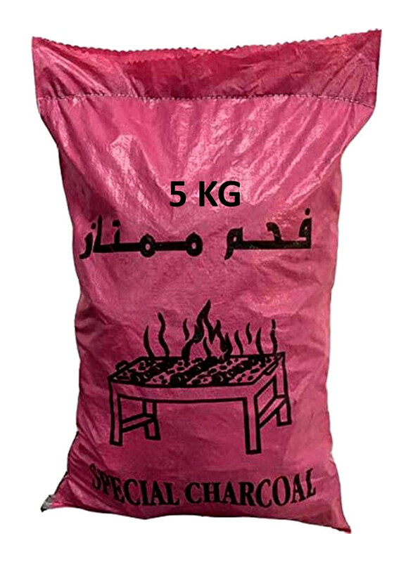 

Generic Long Lasting & High Quality Mumtaz Hardwood Charcoal, 5 KG, Black