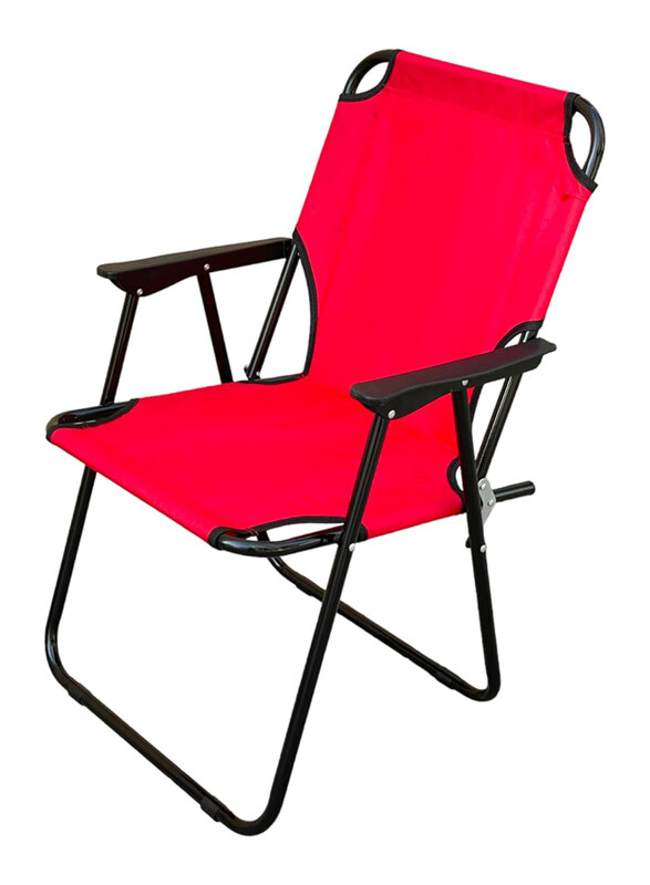 

Go2Camps Foldable Camping Chair with Hand Rest for Kids, Red