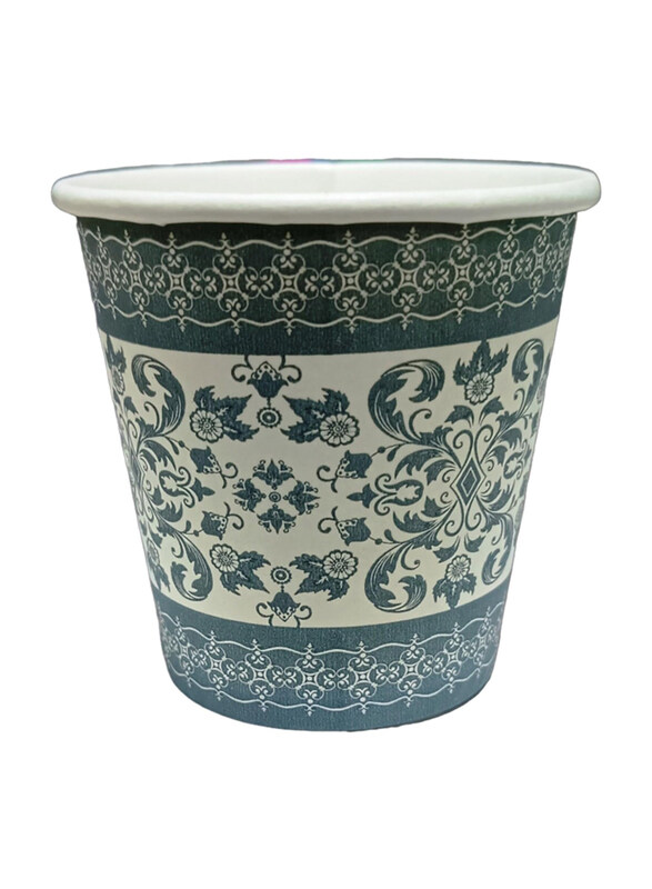

Alsaqer 75ml 50-Piece Set Disposable Paper Cawa Cups, Blue