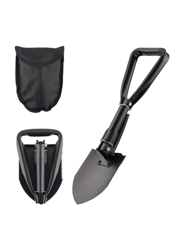 

Go2Camps Camping Foldable Shovel, Black