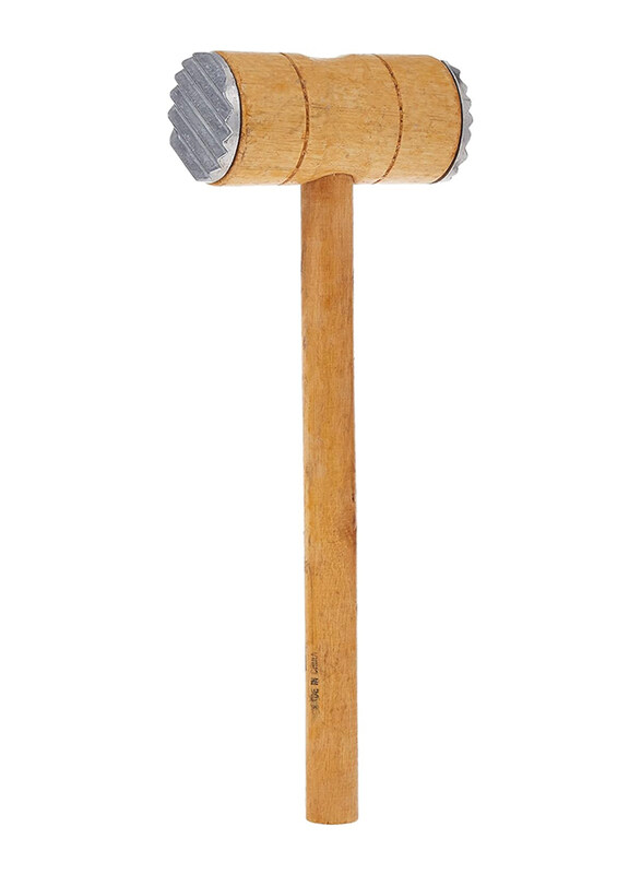 

Generic Meat Tenderizer Mallet Wooden Dual-Sided Hammer Tool with Two Sides, Multicolour