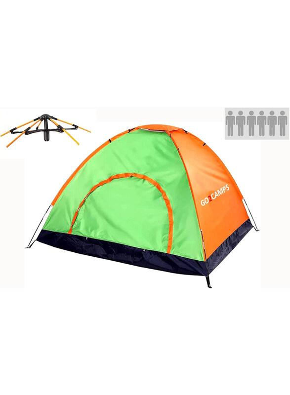 

Go2Camps 6 Person Camping Tent, Multicolour