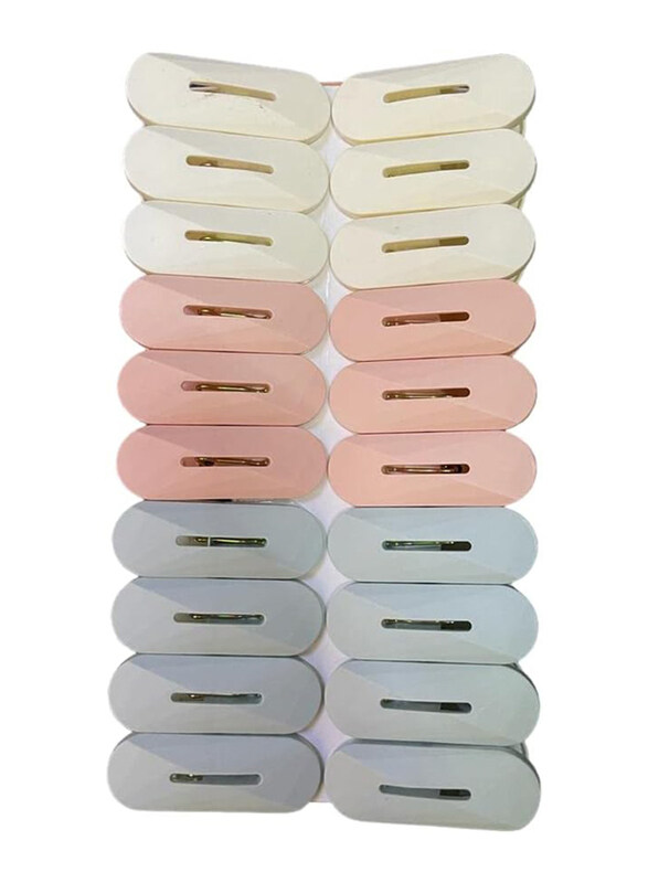 

Generic 24-Piece Multi-Purpose Slim Line Plastic Finger Clips Clothes Pants Hanger Clips, Multicolour