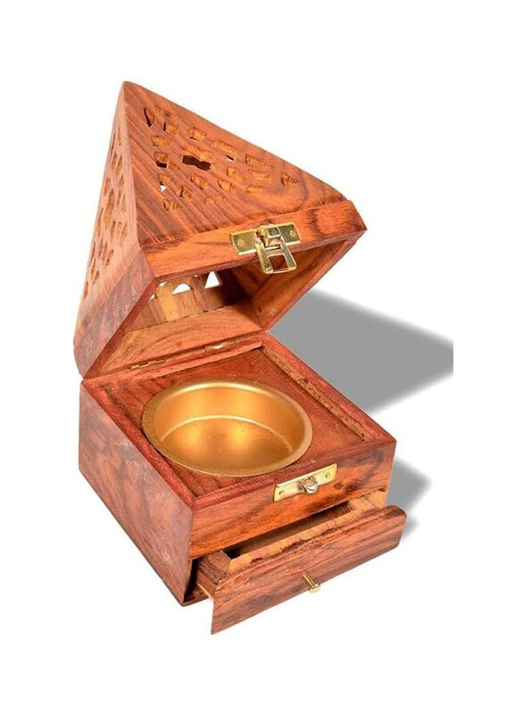 

Generic Premium Bakhoor Incesnce Burner, Large, Brown
