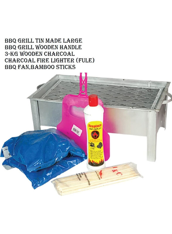 

Go2Camps BBQ Grill with Coal and Skewers, Multicolour
