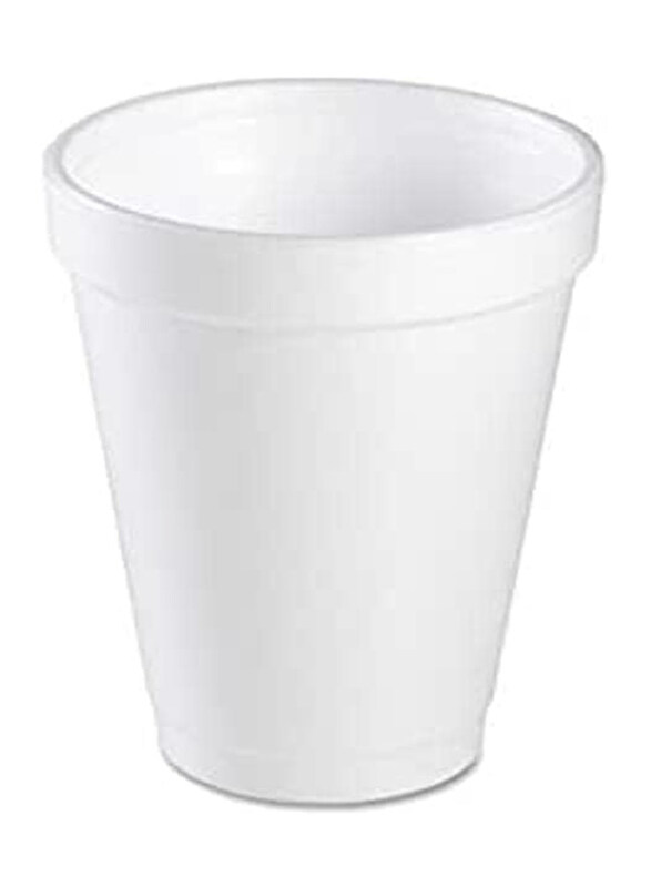 

Saqopack 180ml 25-Piece Set Disposable Foam Cup, White