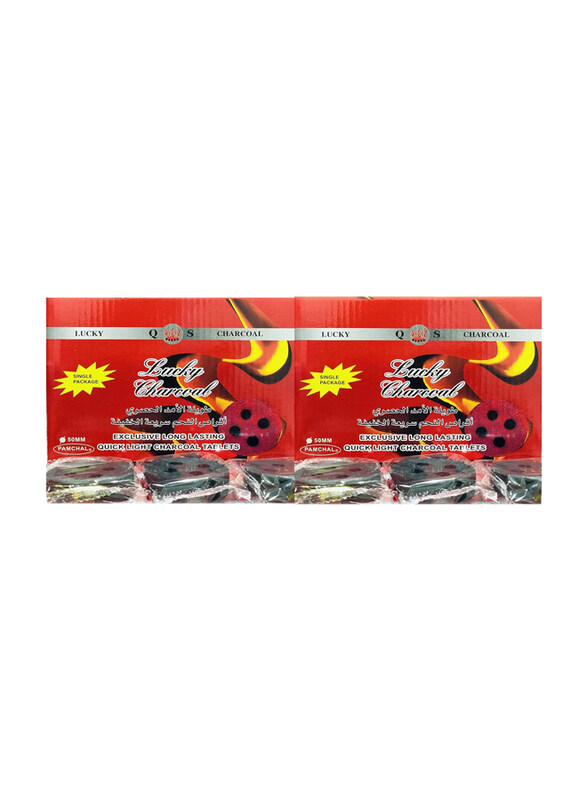 

Generic Alsaqer Lucky Charcoal, 2 x 20 Pieces, Black
