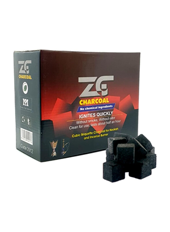 

ZG 1Kg Quick Lqnite Long Lasting Charcoal Bakhoor, Black
