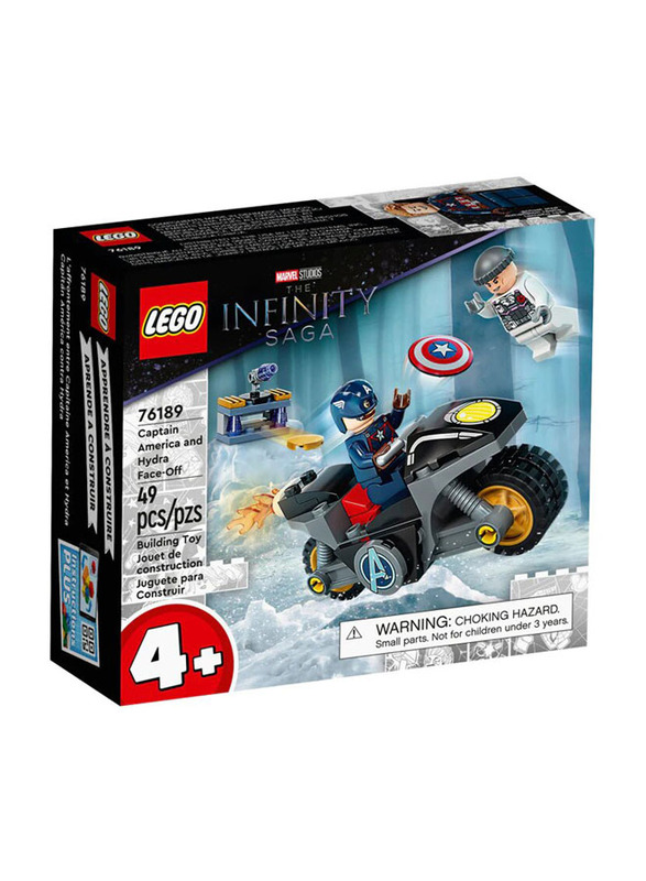 Lego 76189 Marvel Super Heroes Captain America and Hydra Face-Off Building Set, 49 Pieces, Ages 4+