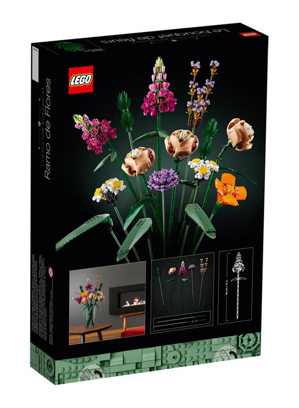Lego Creator Expert Flower Bouquet Building Set, 756 Pieces, Ages 18+, 10280, Multicolour