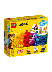 Lego Classic Creative Transparent Bricks Building Set, 500 Pieces, Ages 4+, 11013, Multicolour