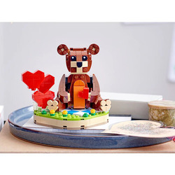 Lego 40462 Valentine's Brown Bear Building Set, 245 Pieces, Ages 8+
