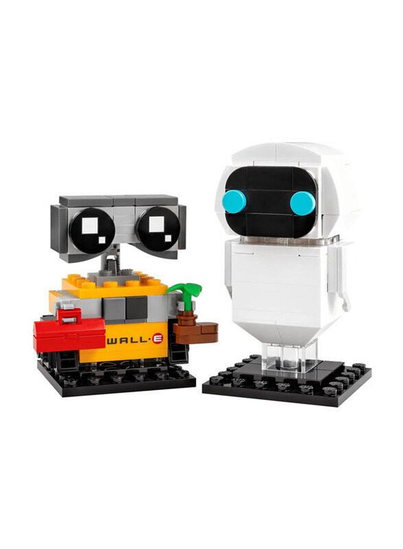 

Lego Brickheadz Eve & Wall E Building Set, 155 Pieces, Ages 10+, 40619, Multicolour