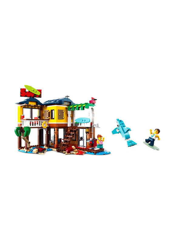 Lego Creator 3-in-1 Surfer Beach House Building Set, 564 Pieces, Ages 8+, 31118, Multicolour