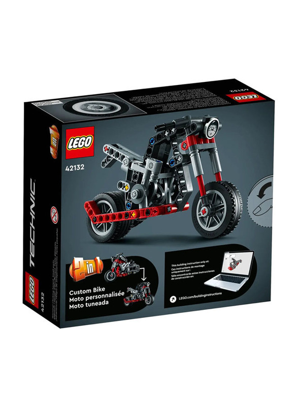 Lego Technic: Motorcycle, 42132, 163 Pieces, Ages 7+
