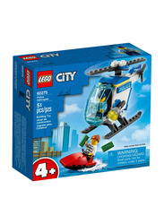 Lego City Police Helicopter Building Set, 51 Pieces, Ages 4+, 60275, Multicolour