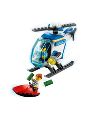 Lego City Police Helicopter Building Set, 51 Pieces, Ages 4+, 60275, Multicolour