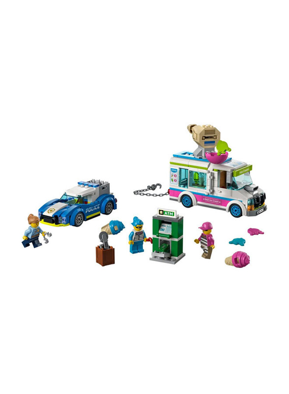 Lego City Ice Cream Truck Police Chase Building Set, 317 Pieces, Ages 5+, 60314, Multicolour