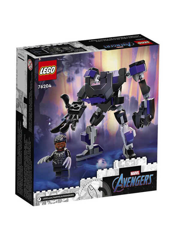 Lego 76204 Marvel Black Panther Mech Armor Building Set, 124 Pieces, Ages 7+