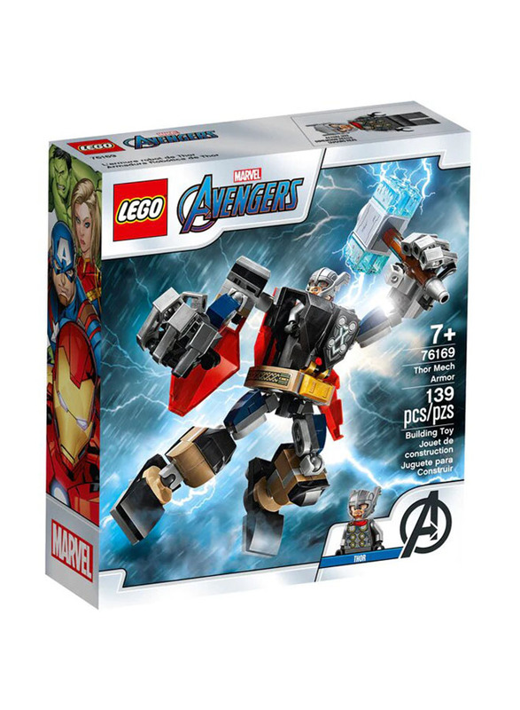 Lego 76169 Marvel Thor Mech Armor Building Set, 139 Pieces, Ages 7+