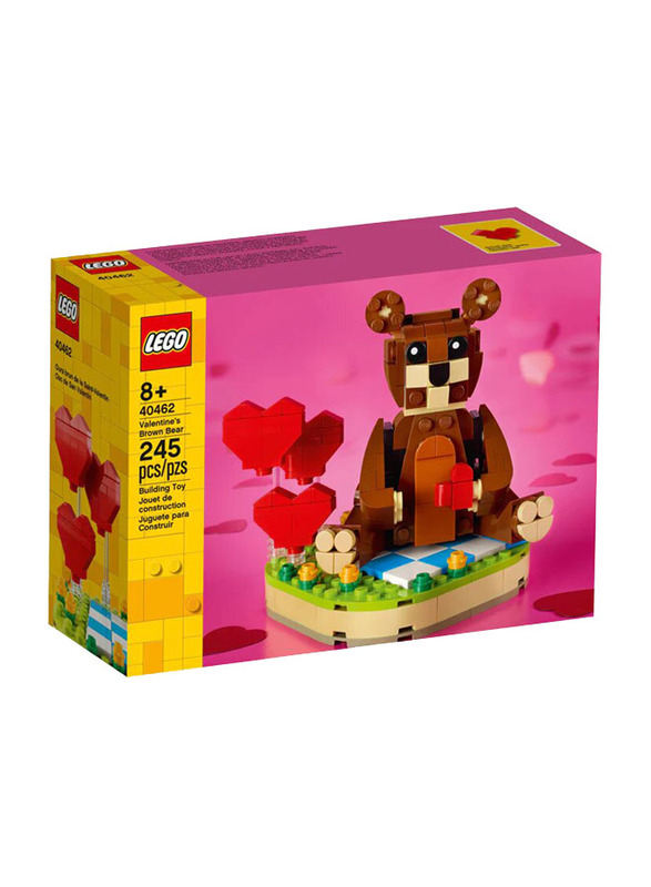 Lego 40462 Valentine's Brown Bear Building Set, 245 Pieces, Ages 8+