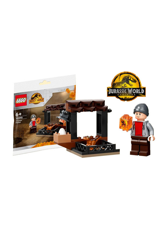 Lego 30390 Dinosaur Market Polybag Building Set, 34 Pieces, Ages 6+