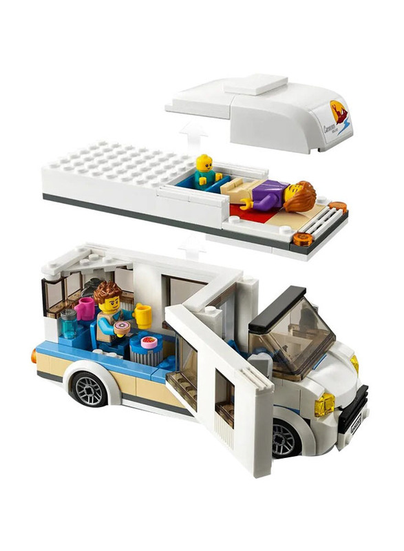 Lego City Holiday Camper Van Building Set, 190 Pieces, Ages 5+, 60283, Multicolour