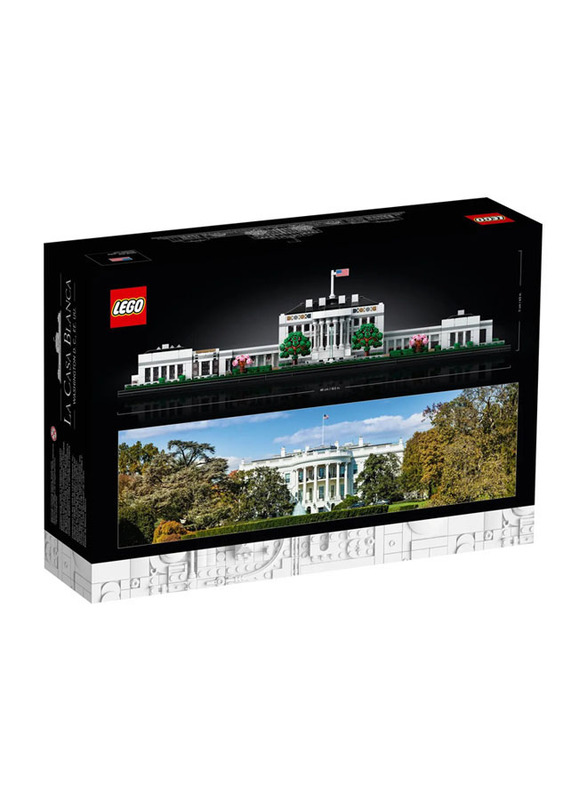 Lego Architecture The White House Building Set, 1483 Pieces, Ages 18+, 21054, Multicolour