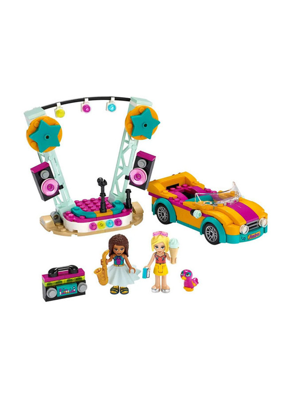 Lego Friends Andrea's Car & Stage Building Set, 240 Pieces, Ages 6+, 41390, Multicolour