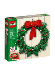 Lego 40426 2-in-1 Christmas Wreath Building Set, 510 Pieces, Ages 9+