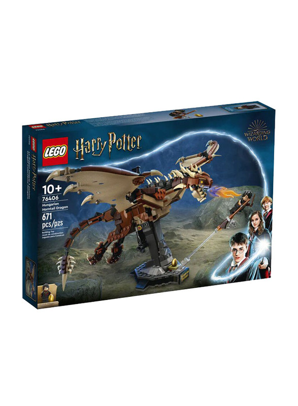 Lego 76406 Harry Potter Hungarian Horntail Dragon Building Set, 671 Pieces, Ages 10+