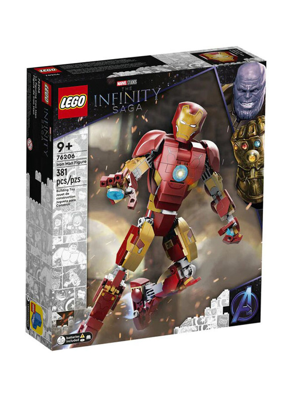 Lego 76206 Marvel Iron Man Figure Building Set, 381 Pieces, Ages 9+