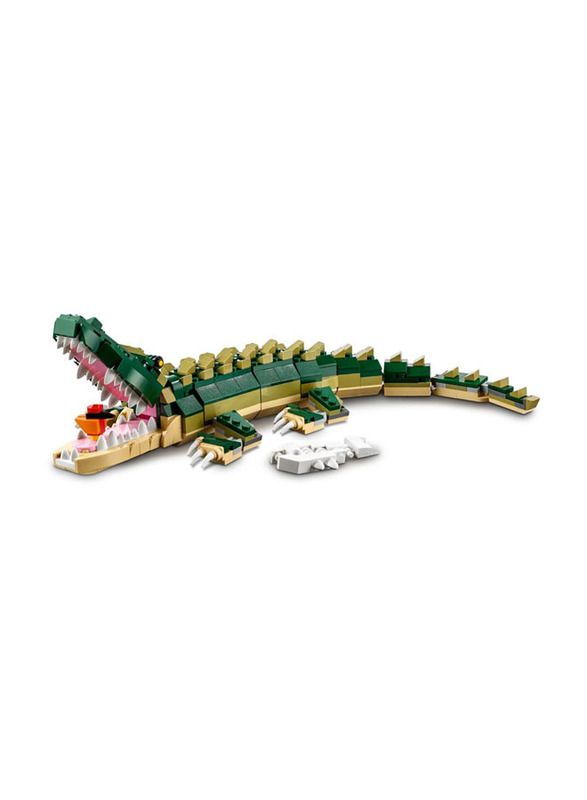 Lego Creator 3-in-1 Crocodile Building Set, 454 Pieces, Ages 7+, 31121, Multicolour
