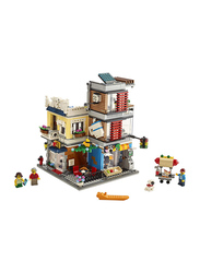 Lego 31097 Townhouse Pet Shop & Cafe Model Building Set, 969 Pieces, Ages 9+