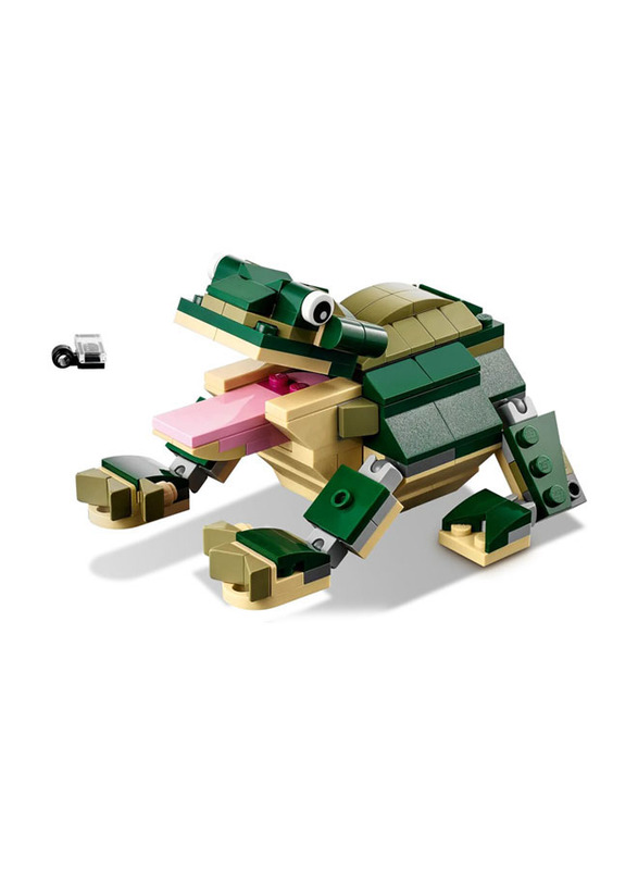 Lego Creator 3-in-1 Crocodile Building Set, 454 Pieces, Ages 7+, 31121, Multicolour