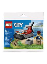 Lego 30570 City Wildlife Rescue Hovercraft Model Building Set, 35 Pieces, Ages 5+