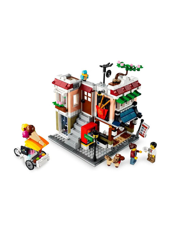 Lego Creator 3-in-1 Downtown Noodle Shop Building Set, 569 Pieces, Ages 8+, 31131, Multicolour