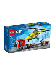 Lego City Rescue Helicopter Transport Building Set, 215 Pieces, Ages 5+, 60343, Multicolour