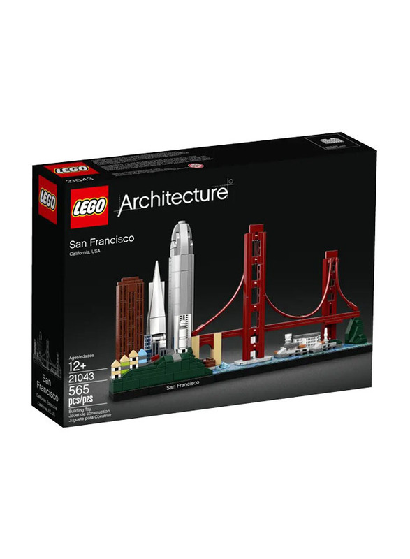 Lego Architecture San Francisco Building Set, 565 Pieces, Ages 12+, 21043, Multicolour
