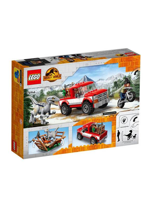 Lego 76946 Jurassic World Blue & Beta Velociraptor Capture Building Set, 181 Pieces, Ages 6+