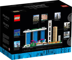 Lego Architecture Singapore Building Set, 827 Pieces, Ages 18+, 21057, Multicolour